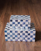 Le coffret à bijoux et à souvenirs marqueterie Azure