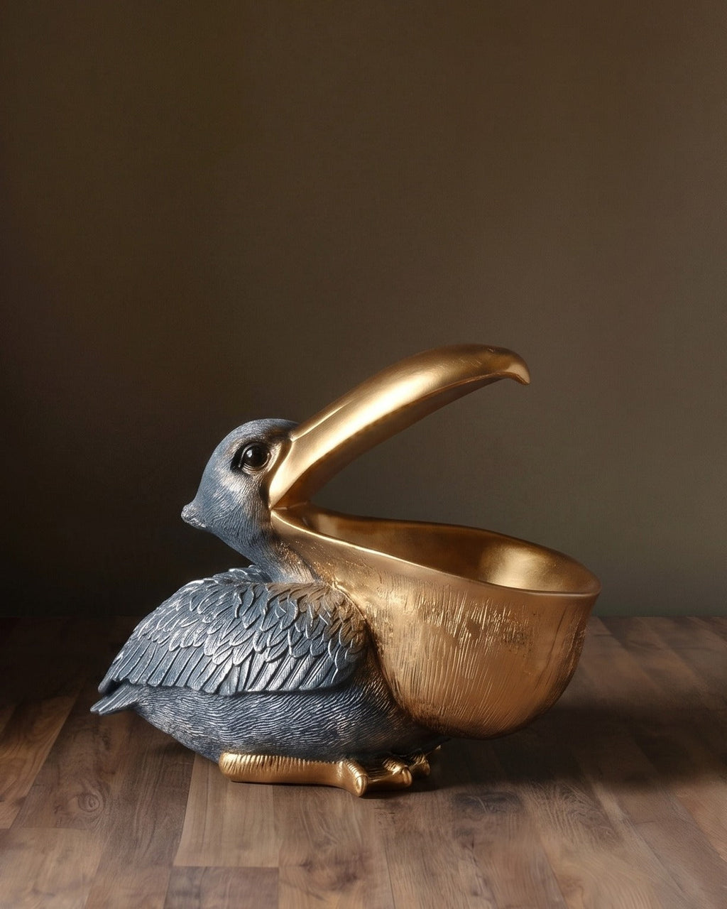 La coupe décorative Pélican doré Gulliver