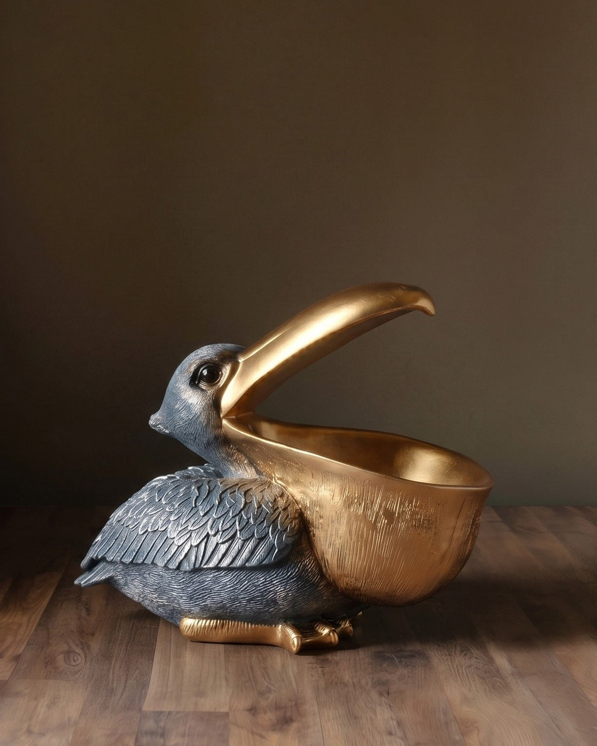 La coupe décorative Pélican doré Gulliver