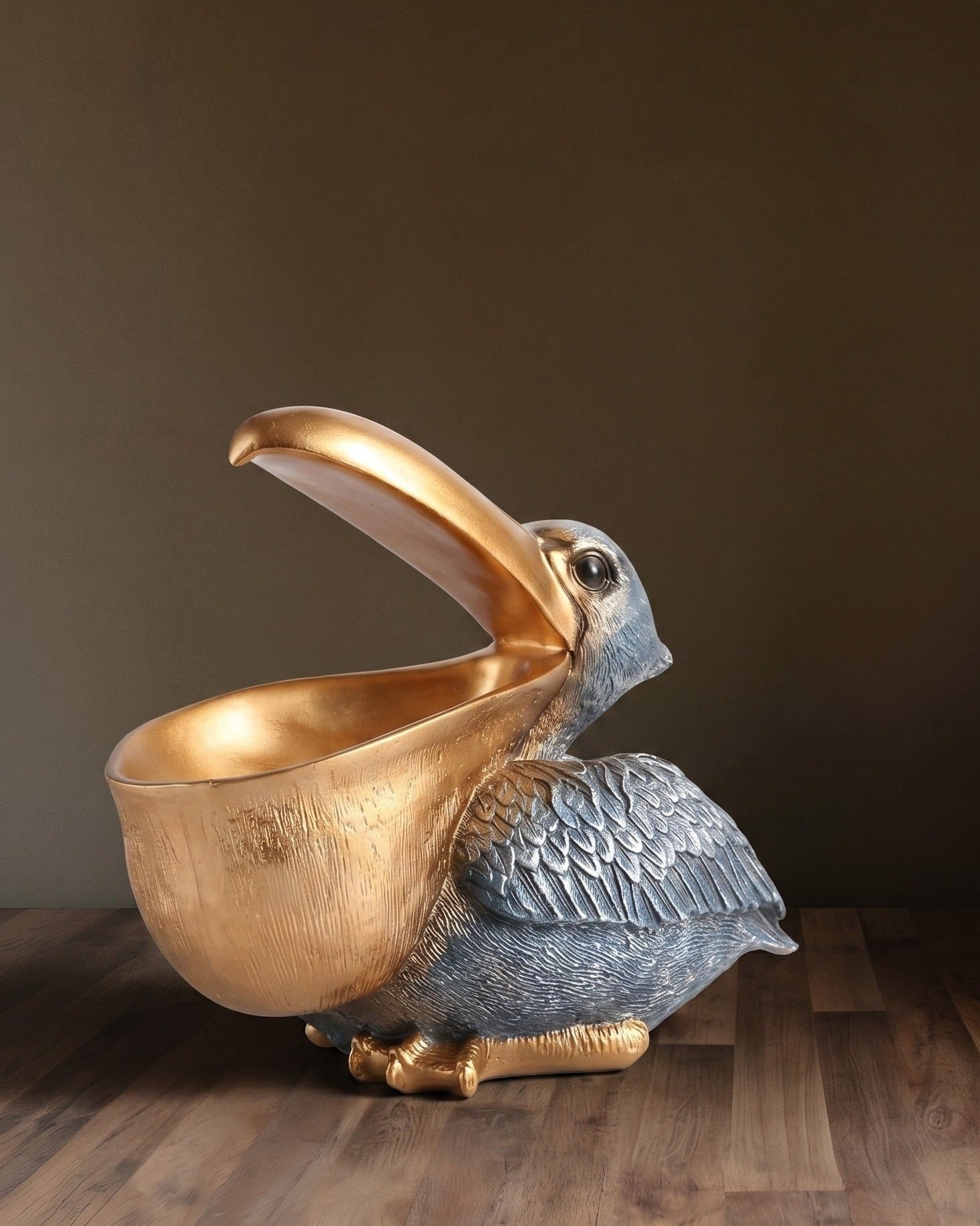 La coupe décorative Pélican doré Gulliver