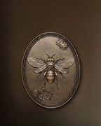 La Reine des Abeilles Plaque Murale Ovale Médaillon Style Vintage