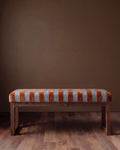 Le banc Henry à rayures rouille