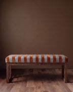 Le banc Henry à rayures rouille