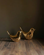 Figurines d'oiseaux en céramique Golden Muse