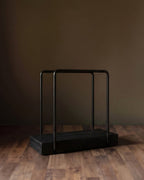 Porte-serviettes Kanso minimaliste en fil de fer et chêne