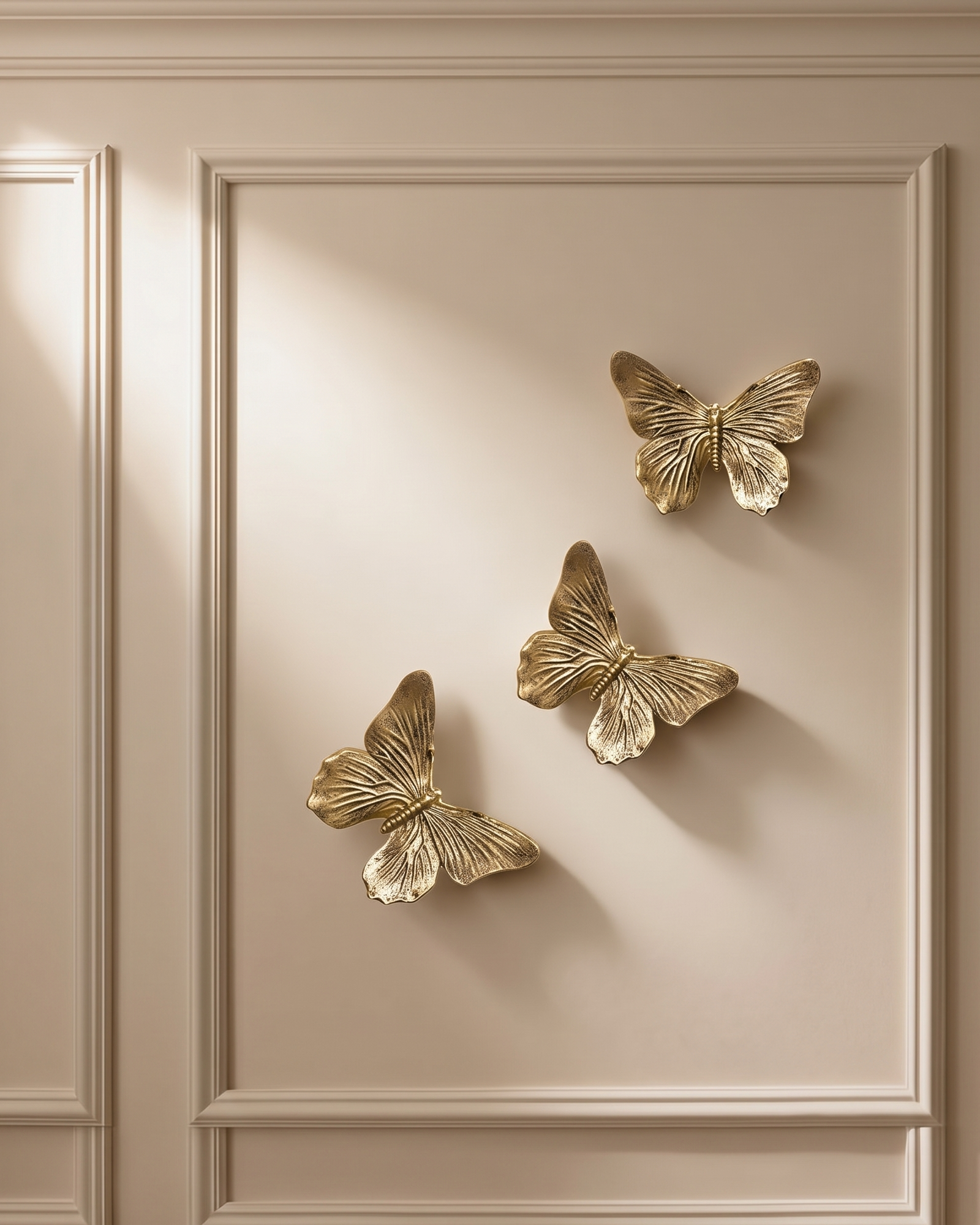 Meadow & Hearth Décoration Murale Vintage Papillon Doré