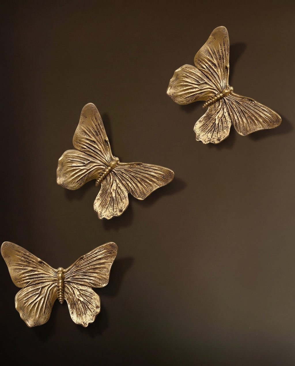 Meadow & Hearth Décoration Murale Vintage Papillon Doré