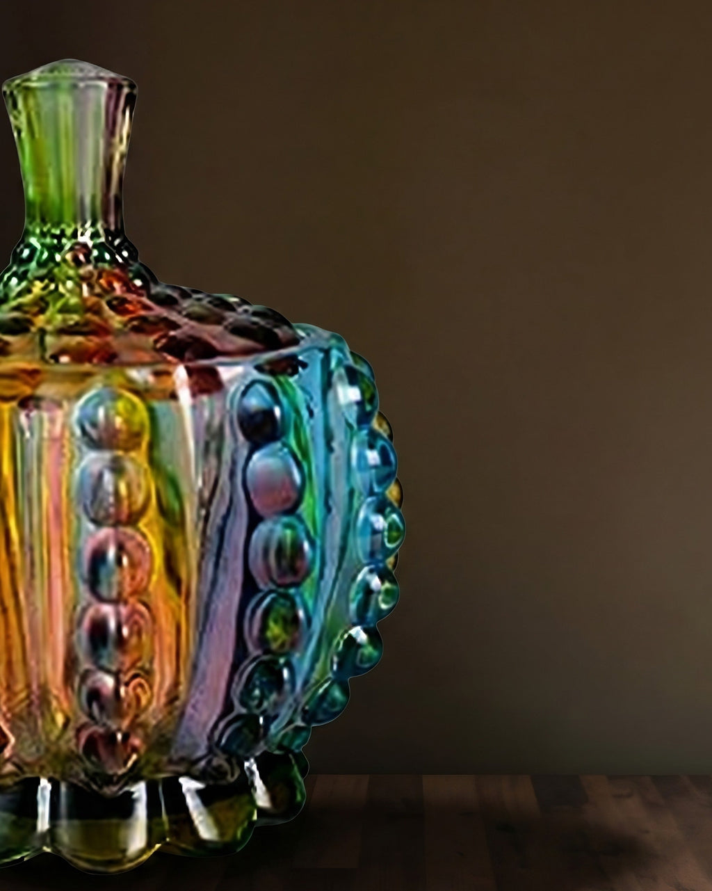 Boîte à souvenirs et boîte à bijoux en verre de cristal coloré