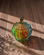 Boîte à souvenirs et boîte à bijoux en verre de cristal coloré