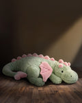 Le Dragon Douillet des Prés – Grande Peluche Souple de 91 cm avec des Ailes Rosées Moelleuses