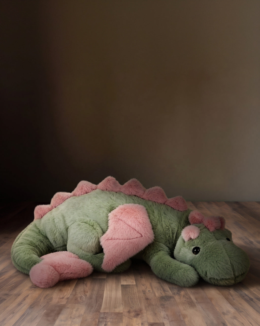 Le Dragon Douillet des Prés – Grande Peluche Souple de 91 cm avec des Ailes Rosées Moelleuses