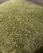 L'Oreiller en Velours Texturé Verdoyant