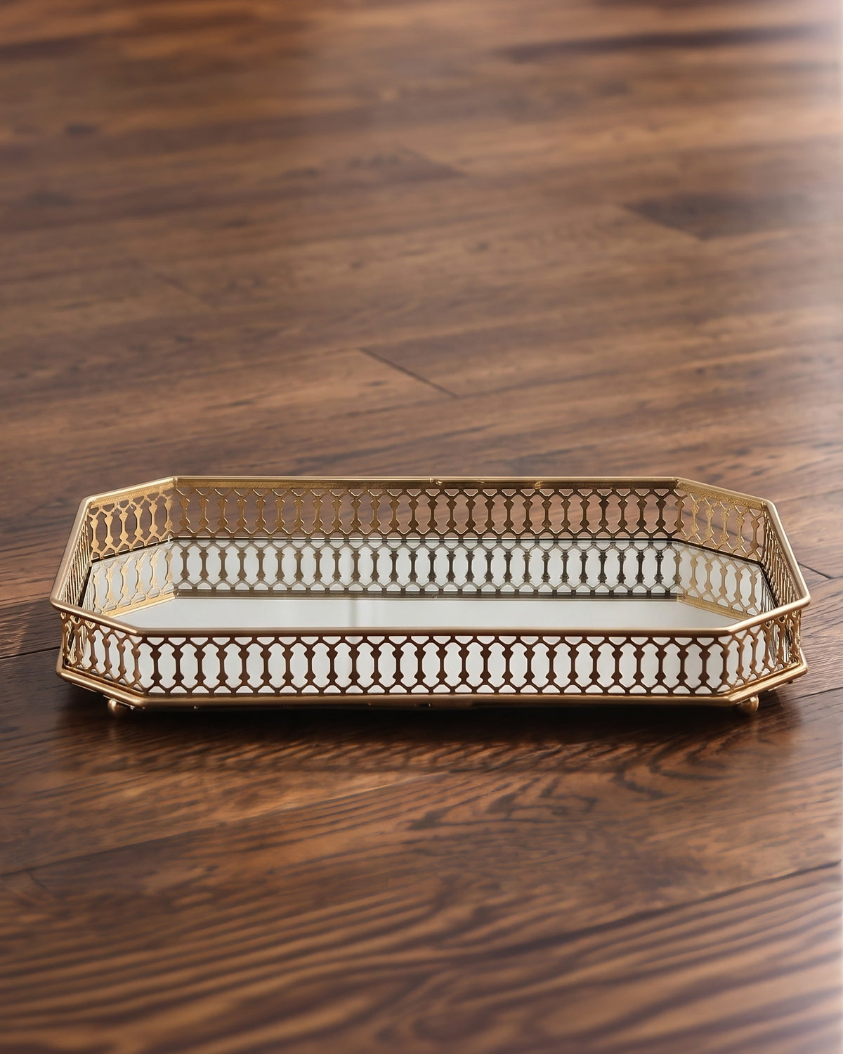 Le plateau miroir Art déco Reflets Dorés