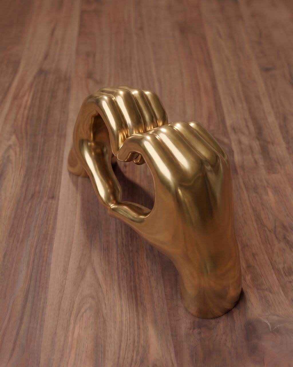 Décor Sculptural Cœur-Mains Aura Or