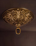Kit pavillon de lustre en laiton coulé de style vintage robuste – Laiton antique