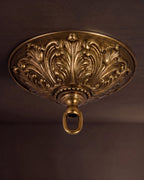 Kit pavillon de lustre en laiton coulé de style vintage robuste – Laiton antique