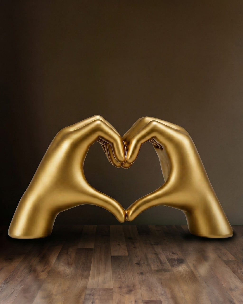 Décor Sculptural Cœur-Mains Aura Or