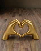 Décor Sculptural Cœur-Mains Aura Or