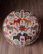 L'ottoman Stockholm | Édition cheval de Dalécarlie