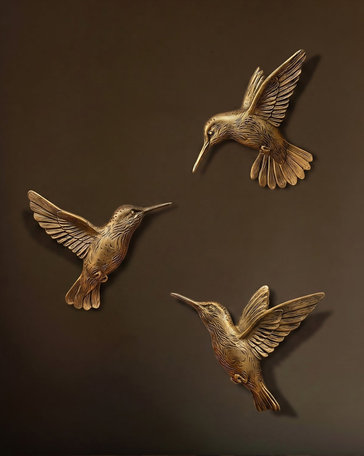 Décor mural Colibri doré vintage Meadow & Hearth