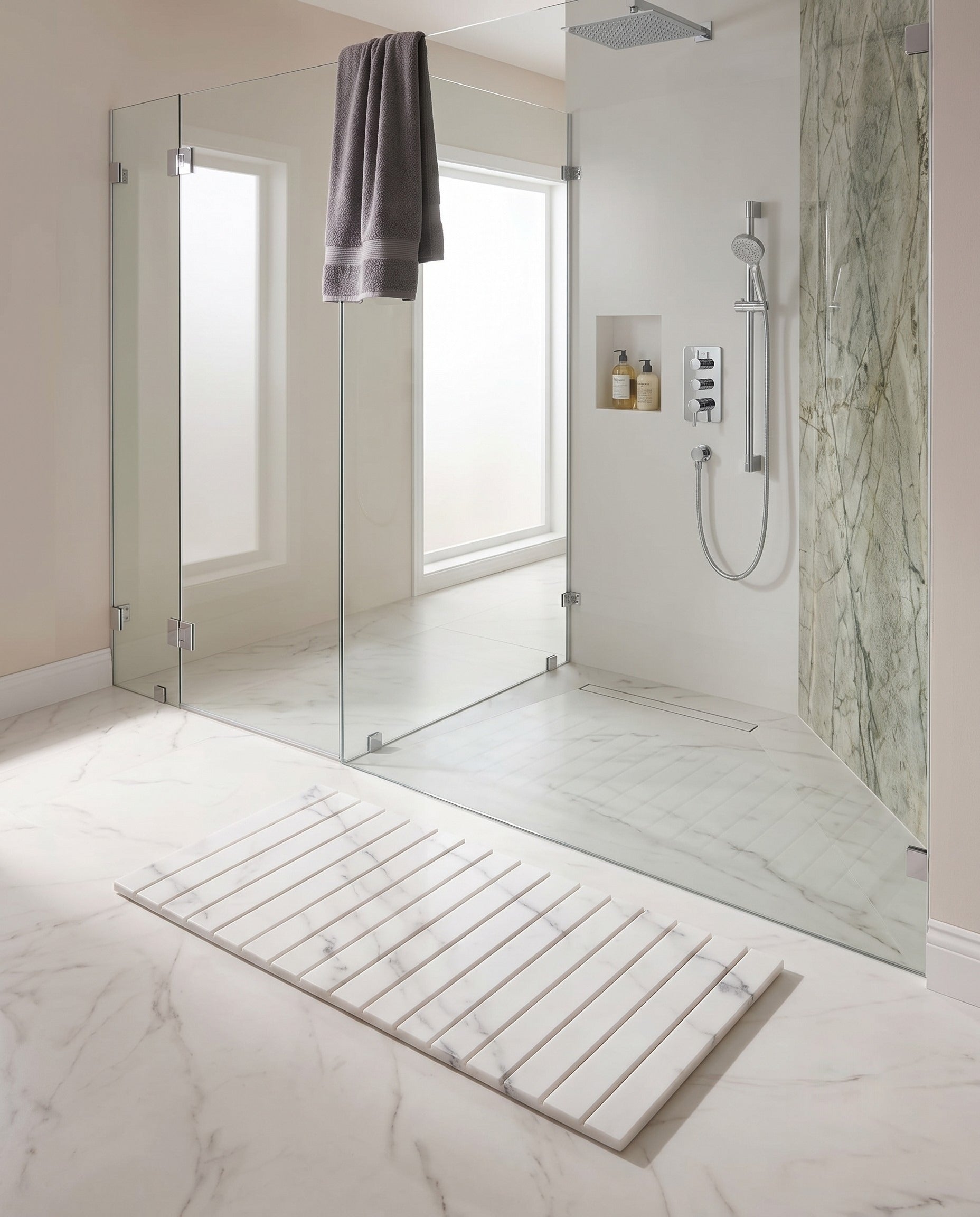 TerraDry | Monolithe Tapis de bain pliable de qualité supérieure en terre de diatomée