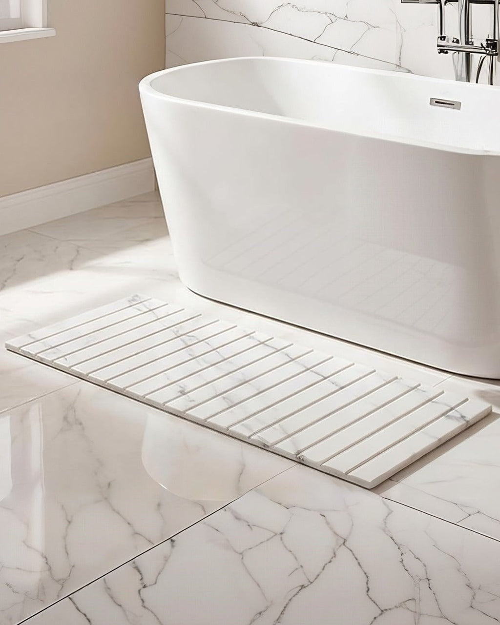 TerraDry | Monolithe Tapis de bain pliable de qualité supérieure en terre de diatomée