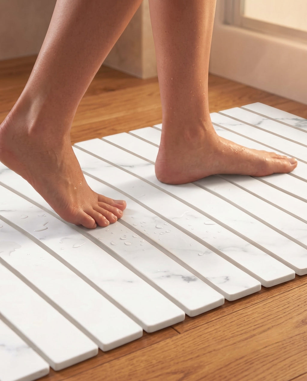 TerraDry | Monolithe Tapis de bain pliable de qualité supérieure en terre de diatomée