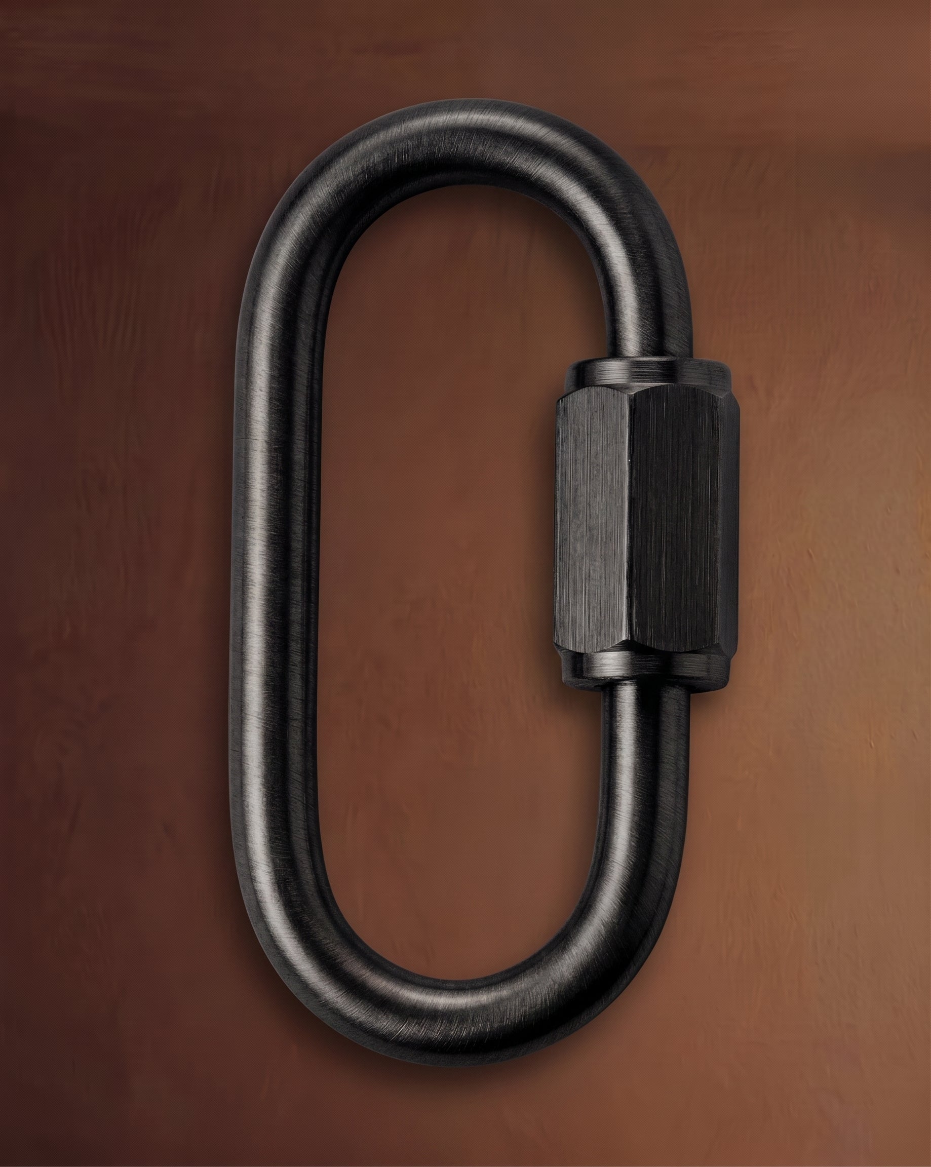 Connecteur rapide en acier inoxydable robuste de calibre 8 – Maillon mousqueton à écrou hexagonal fileté de 1,38 po pour éclairage, chaînes et décorations