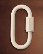 Connecteur rapide en acier inoxydable robuste de calibre 8 – Maillon mousqueton à écrou hexagonal fileté de 1,38 po pour éclairage, chaînes et décorations