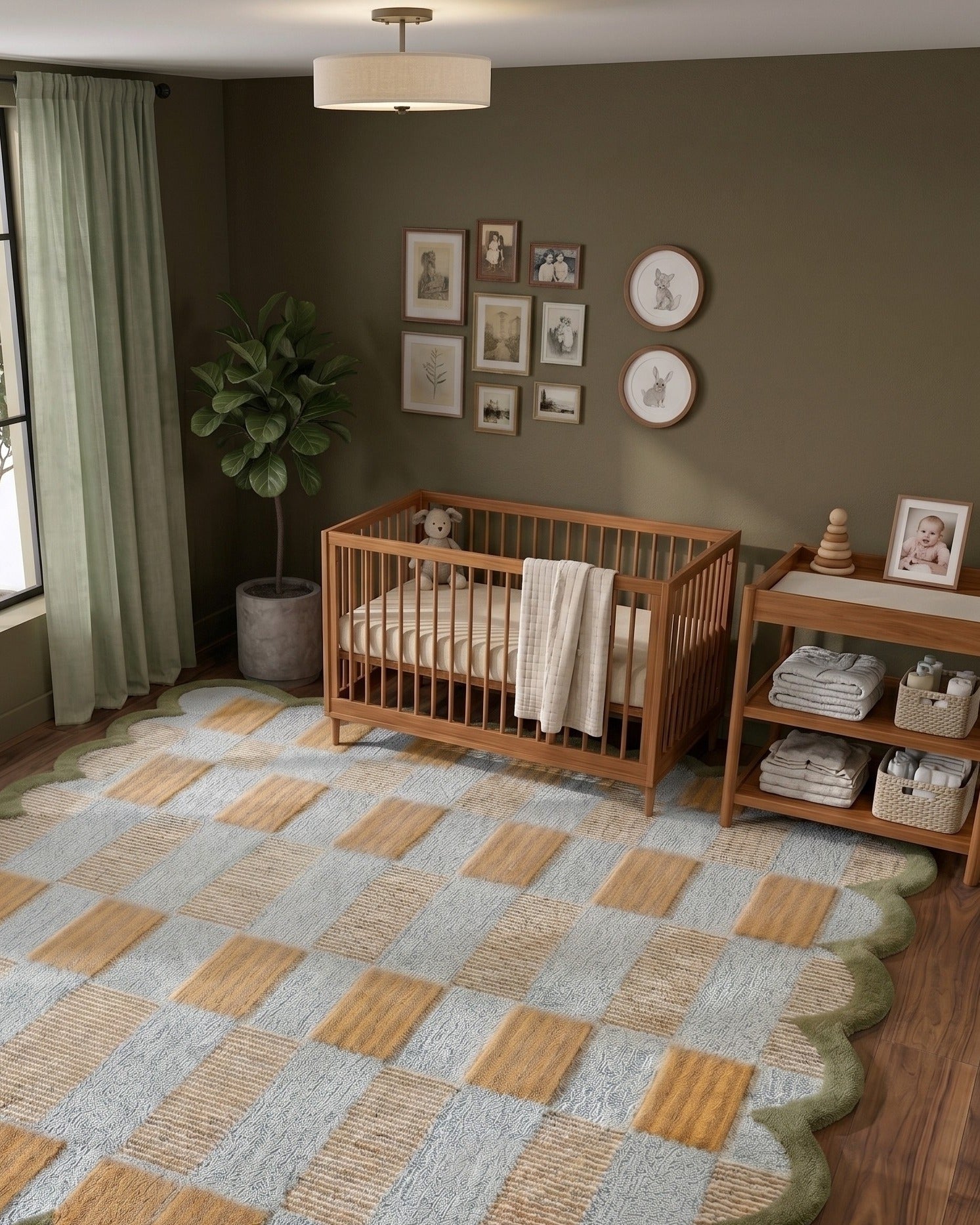 Le Tapis en Laine Tufté Main Horizon Scallop