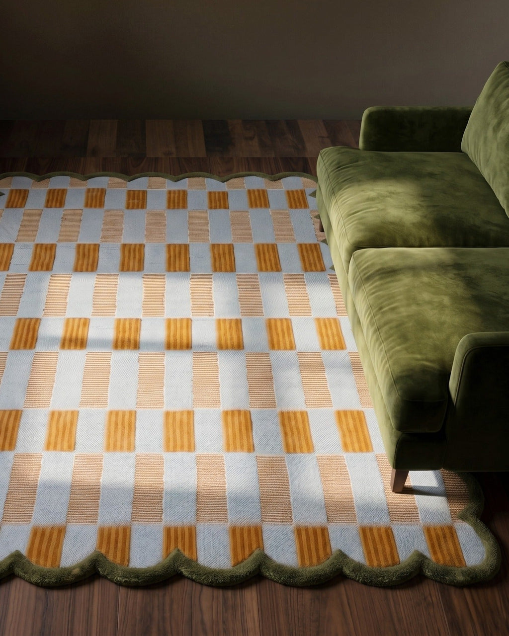 Le Tapis en Laine Tufté Main Horizon Scallop