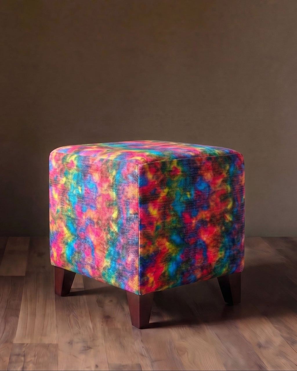 Repose-pieds en velours Punto d'Arte