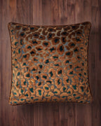 Le coussin Serengeti en velours coupé saphir
