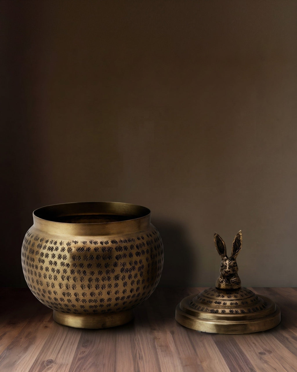 Le pot lapin en laiton martelé Harlow
