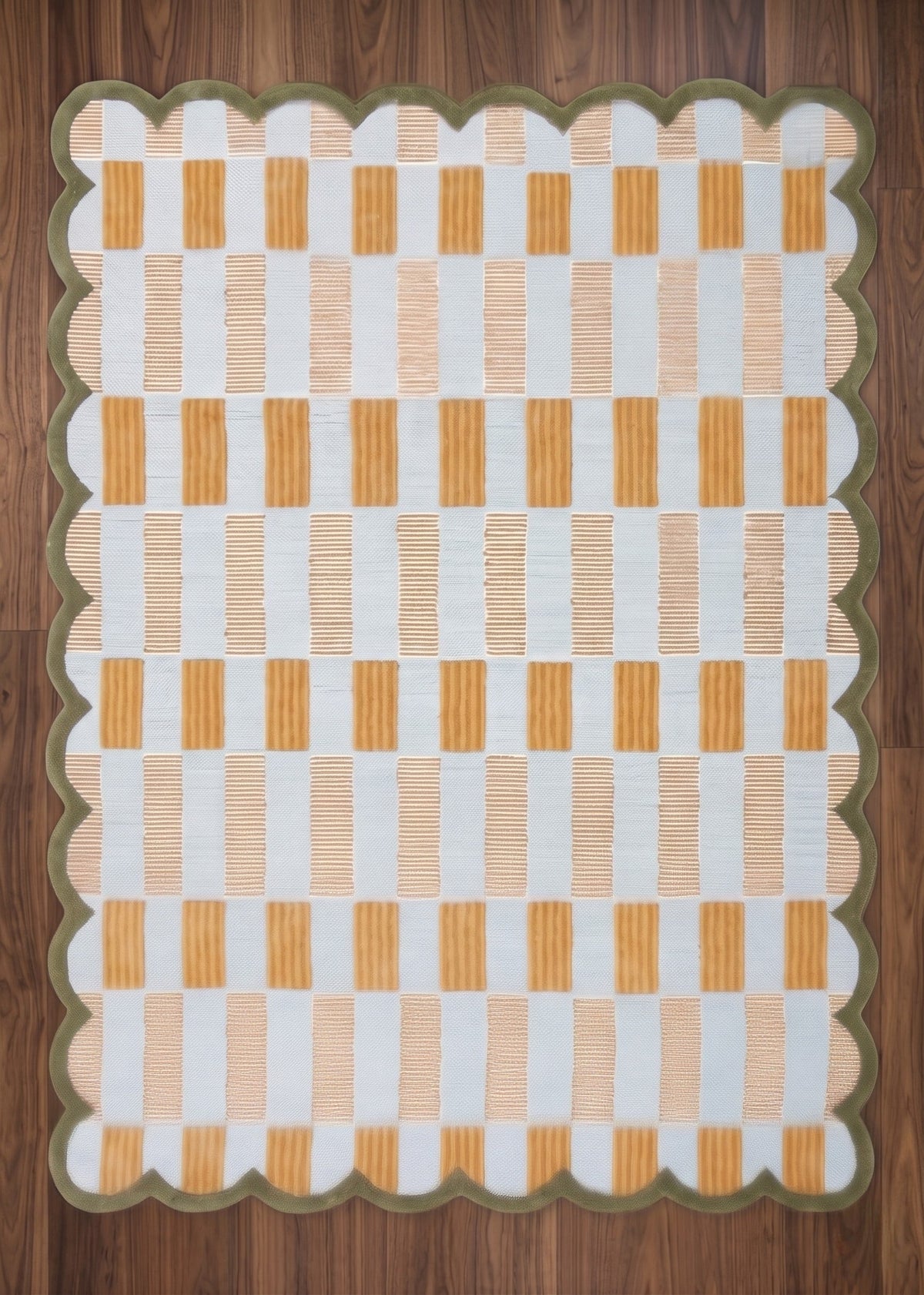 Le Tapis en Laine Tufté Main Horizon Scallop