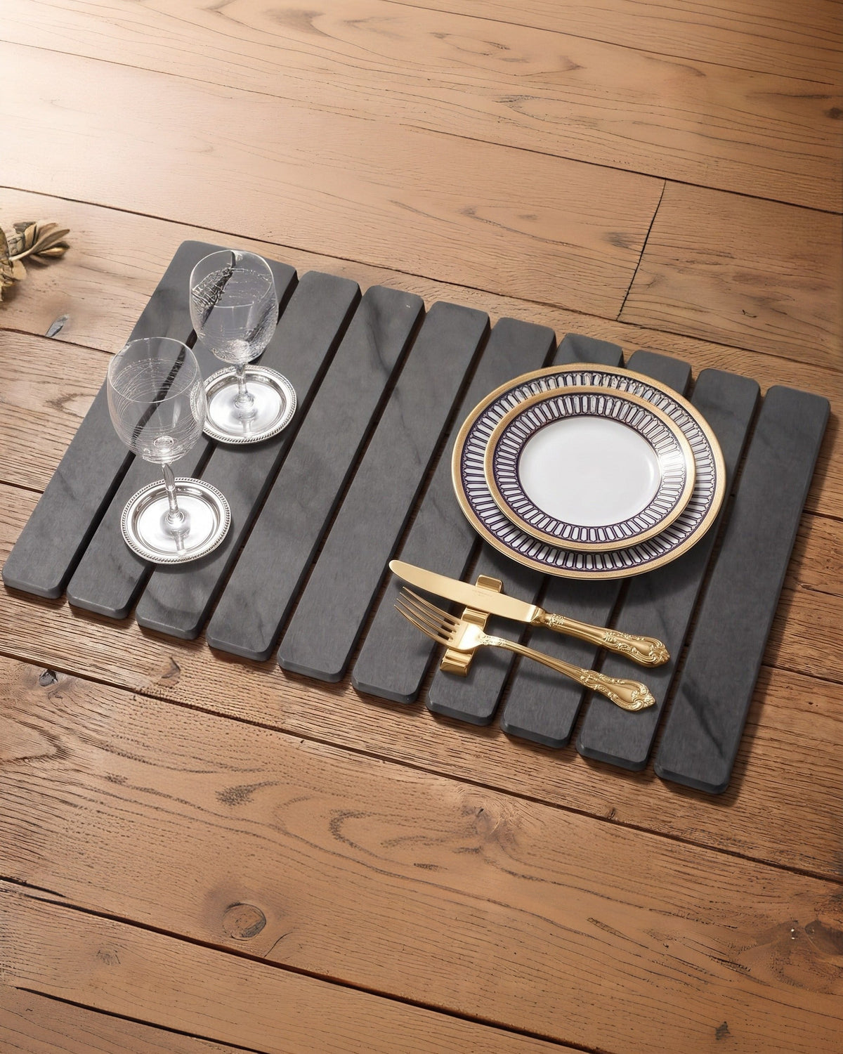 TerraDry | Tapis égouttoir roulable en pierre naturelle - Tapis de cuisine en ardoise et terre de diatomées de qualité supérieure