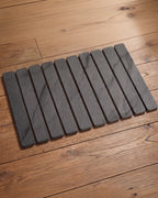 TerraDry | Tapis égouttoir roulable en pierre naturelle - Tapis de cuisine en ardoise et terre de diatomées de qualité supérieure