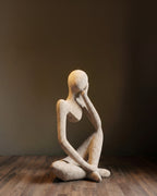 Le penseur en silhouette