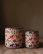 Le pouf de rangement Stockholm | Édition Cheval de Dalécarlie