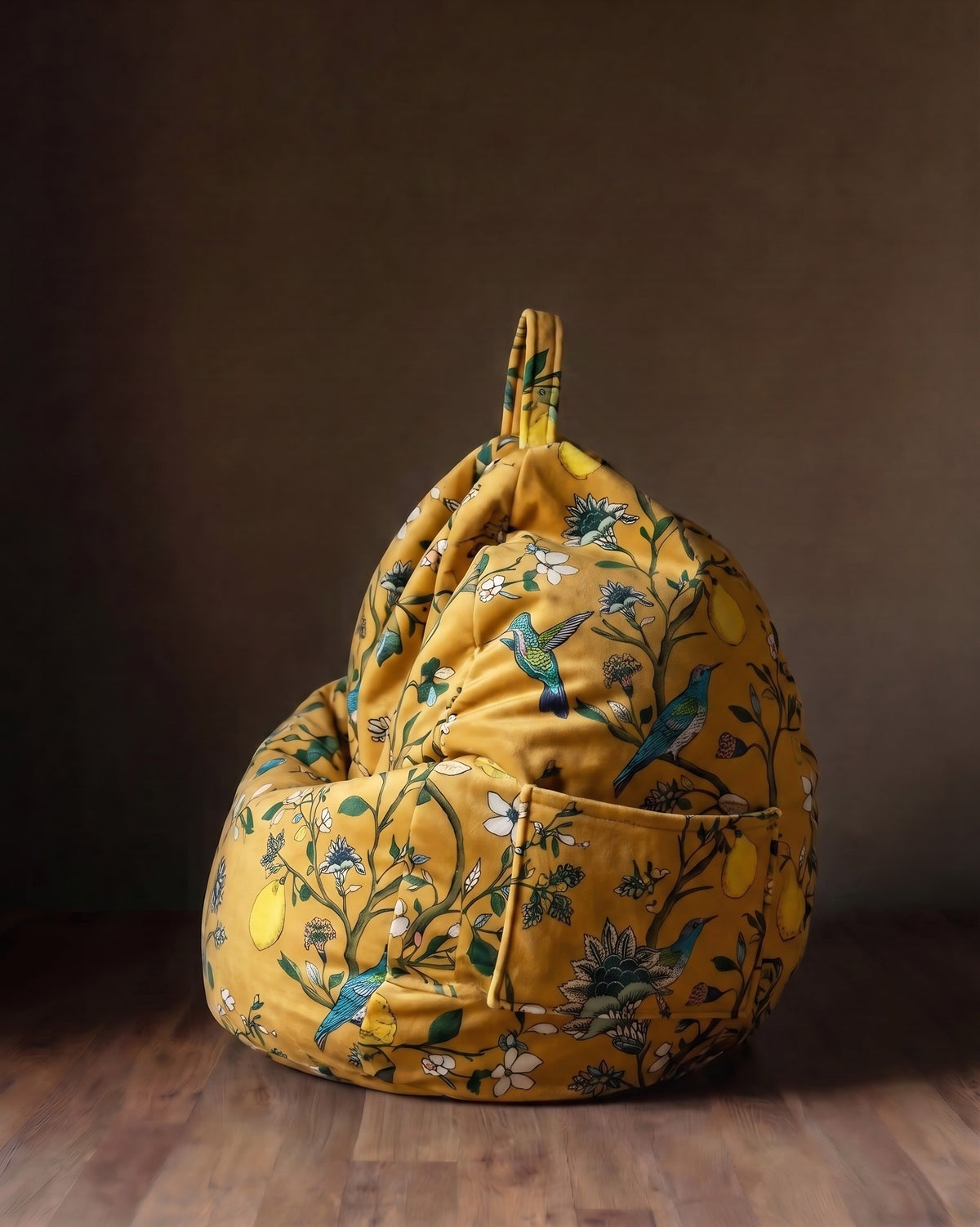 Le pouf en velours The Queen’s Greenhouse