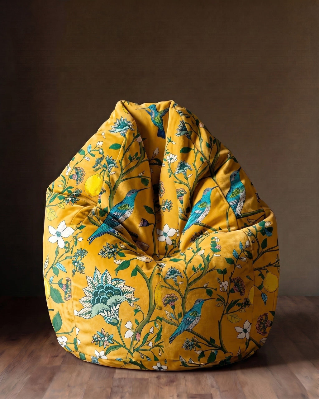 Le pouf en velours The Queen’s Greenhouse
