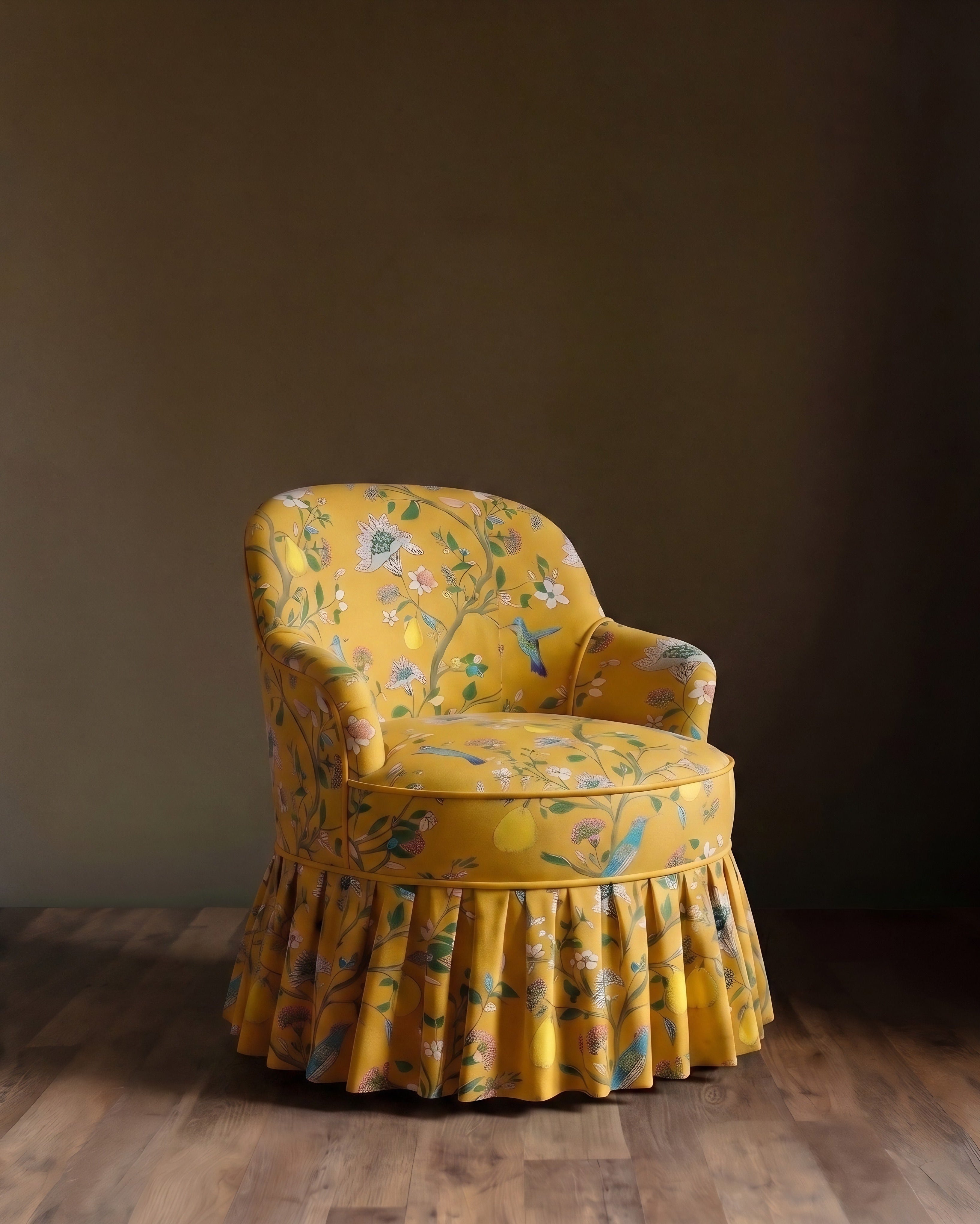 Le fauteuil à jupette Queen’s Garden