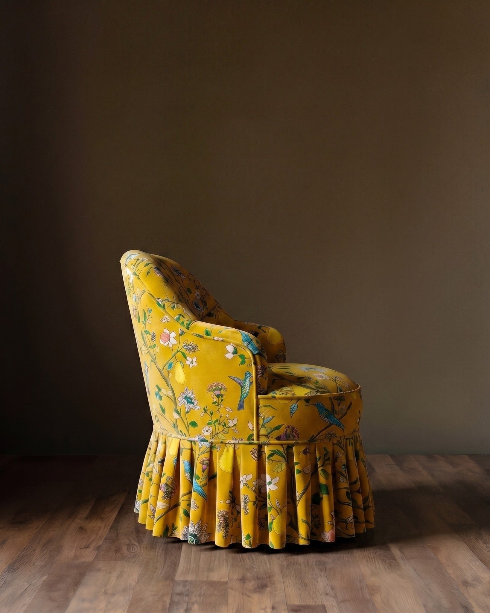 Le fauteuil à jupette Queen’s Garden